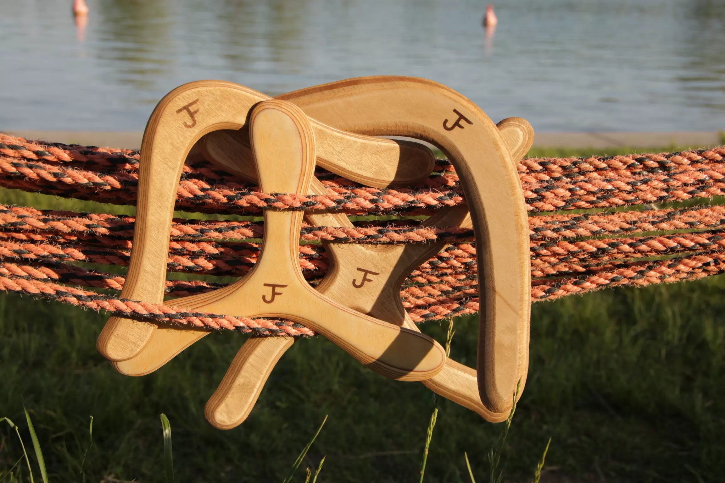 JF Bumerang - Unsere vier Boomerange zusammen auf einem Bild