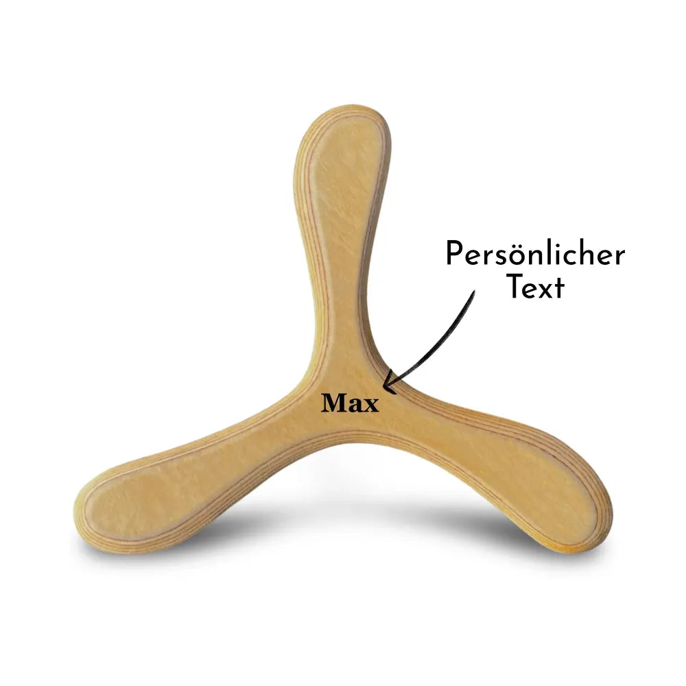 Personalized boomerang Munich, left-handed