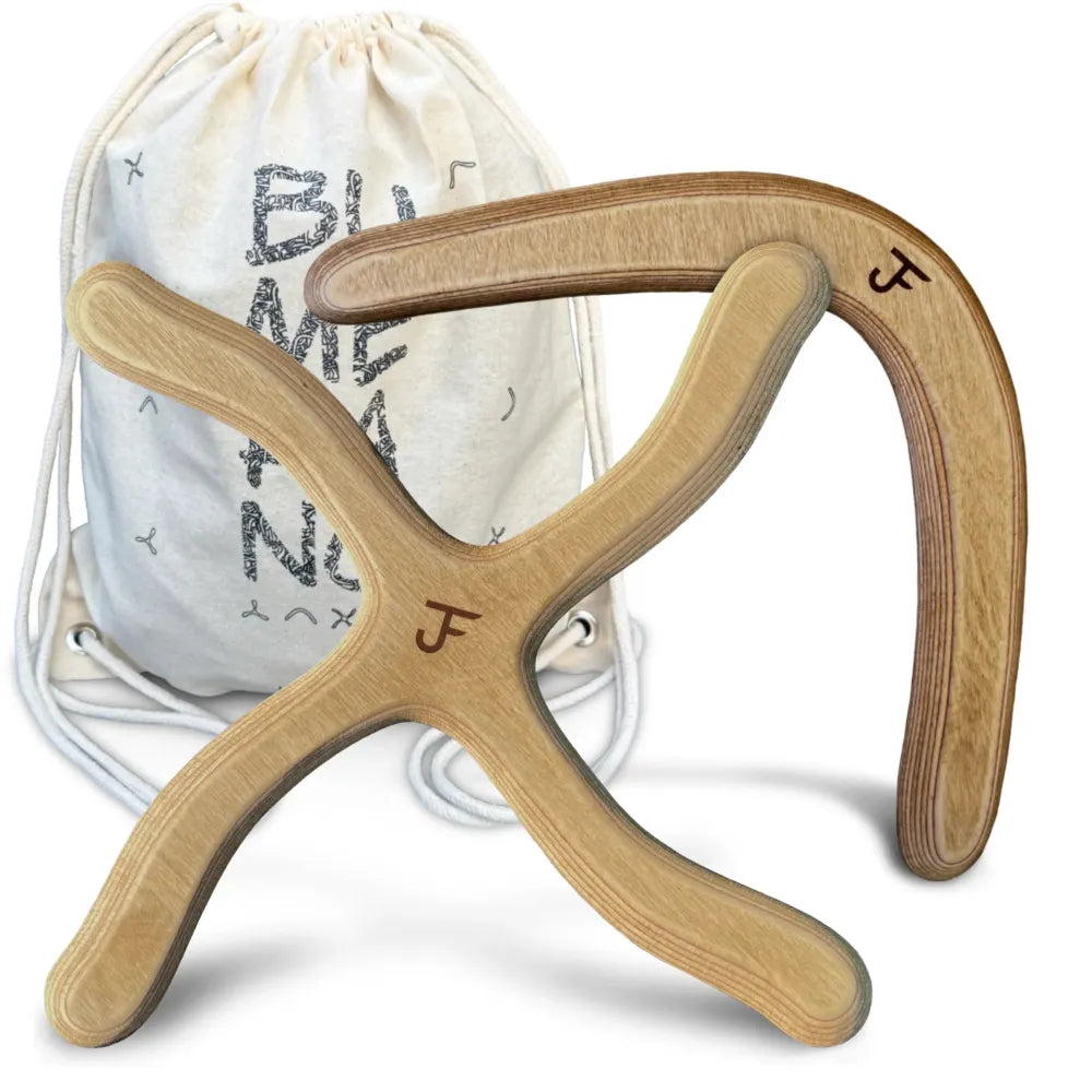 Boomerang set for adults: New York and Sydney in a carry bag