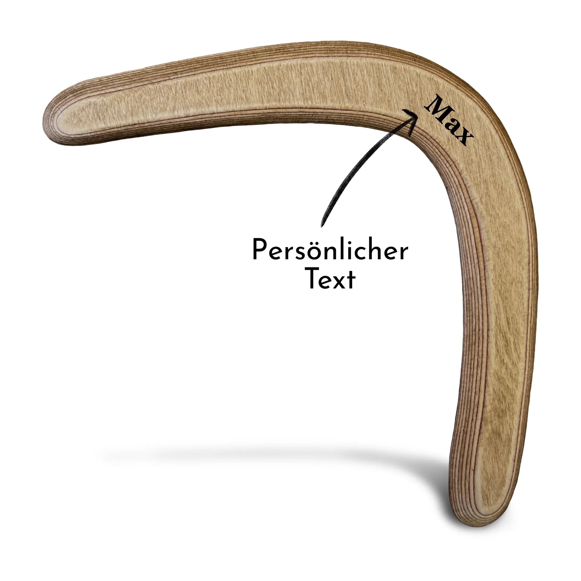Personalized boomerang Sydney, right-handed