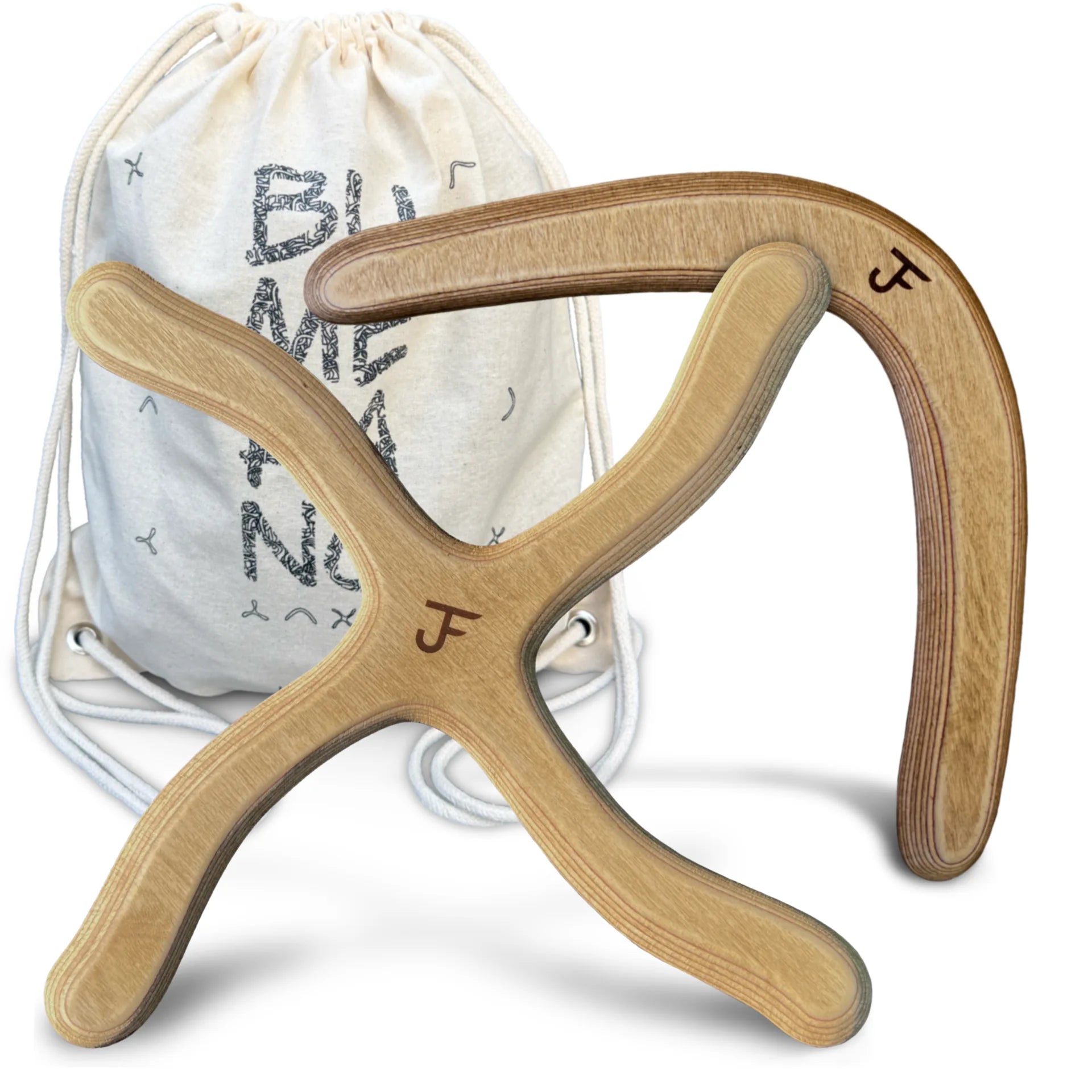 Boomerang set for adults: New York and Sydney in a carry bag