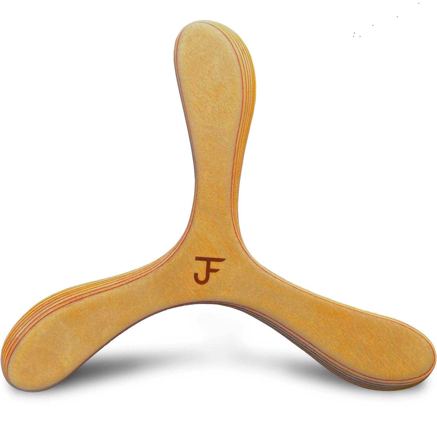 JF BUMERANG - Modell MÜNCHEN hell  - Rechtshänder - Holz Boomerang - Handgefertigter Bumerang aus der Vater-Sohn Manufaktur JF Bumerang.